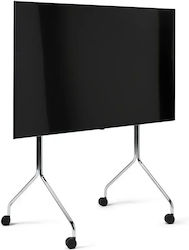 Tv Stand Wheels Pedestal Moon Rollin' Tall 55″–70″ Chrome Tv Stand Wheels Pedestal Moon Rollin' Tall 55″–70″ Chrome