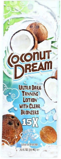 Coconut Dream Лосион За Тен Ултра Тъмен 15x Бронзиращ Лосион С Прозрачни Бронзанти Тропически Тен 22 Ml