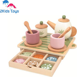 2KidsToys Дървен Комплект за Игра на Чай