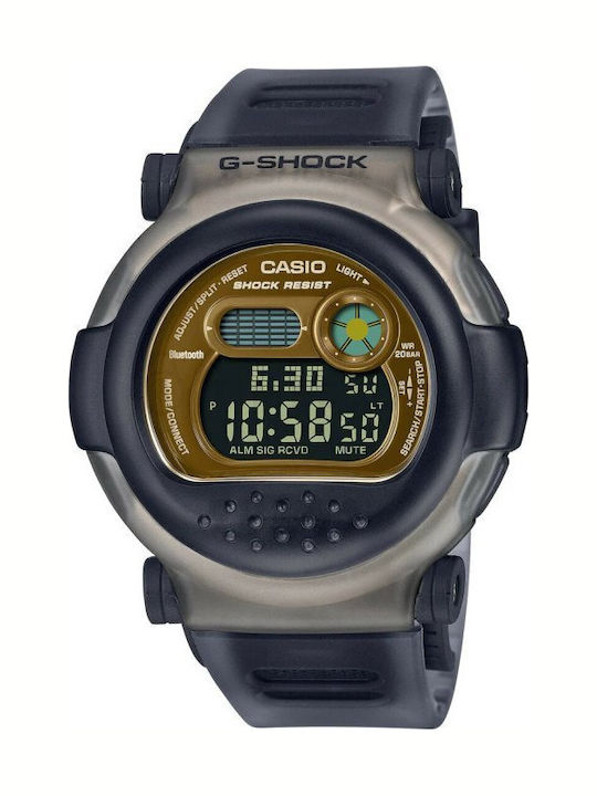 G-shock Дигитален мъжки часовник 18.7 mm Хронограф на батерия със Сива каучукова каишка
