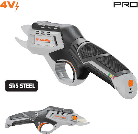 Nakayama Pro EC1012 4V Solo Battery Pruning Shears with a Maximum Cutting Diameter of 12 mm