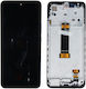 Genuine LCD Screen with Touch Mechanism and Frame Xiaomi Redmi 12 – Black Service Pack