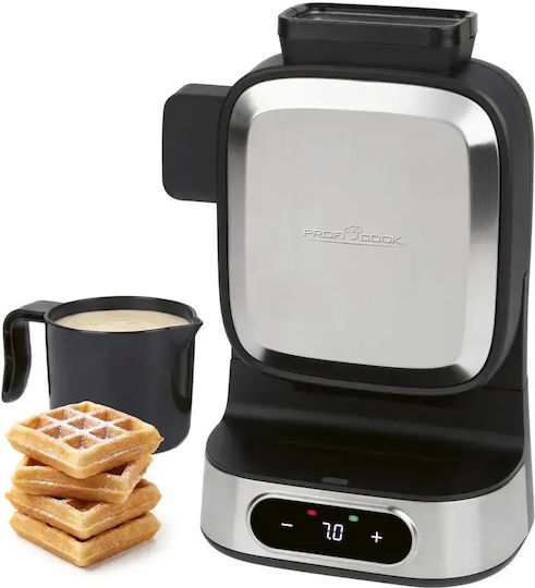 Profi Cook Βαφλιέρα για Τετράγωνες Βάφλες 4 Θέσεων 1000W