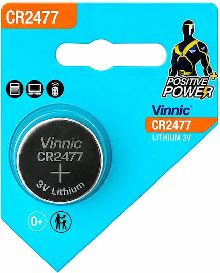 Vinnic CR2477 3V Lithium Watch Battery 1 pc