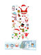 Tweeny Decor Christmas Stickers 9x17.5cm 272507 Global Gift