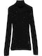 Women's Black Turtleneck Sweater