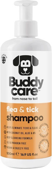 Buddy Care Flea & Tick Anti-Parasite Dog Shampoo 500ml