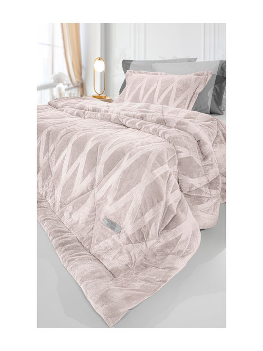 Guy Laroche Zadic Pudra Sherpa Comforter Set Se...
