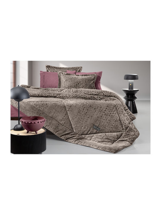 Guy Laroche Semi-Double Sherpa Comforter 180x24...