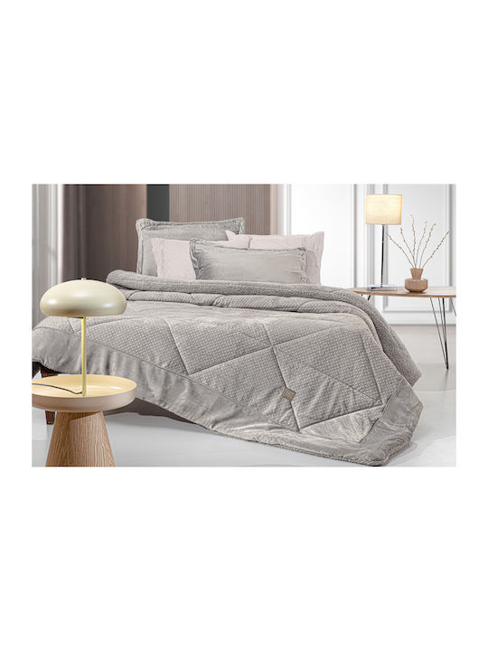 Guy Laroche Double Sherpa Comforter 220x240cm P...