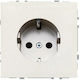 Liregus Single Power Socket with Switch Ecru 25 Pieces