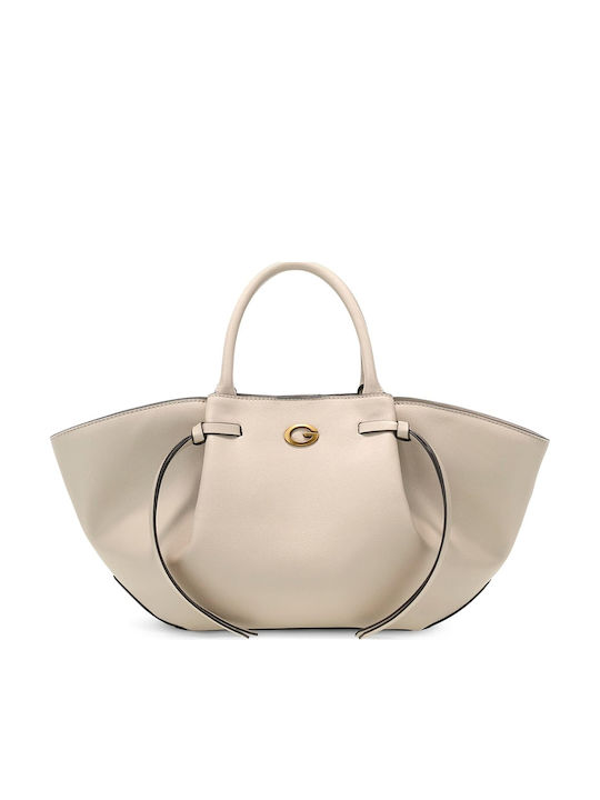 Guess Girlfriend Satchel Women's Satchel Bag Ecru