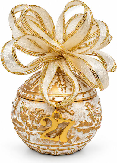 Makwedding Κρεμαστό Γούρι Σπίτι Λευκό Κεραμικό 7.5cm