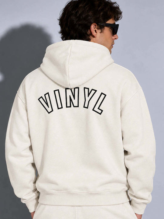 Vinyl Art Clothing Ζακέτα με Κουκούλα Λευκή