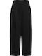 Evelina Women's Fabric Trousers Black