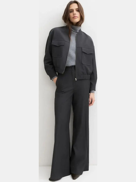 Marella Emmfachiro Women's Fabric Trousers Dark Grey