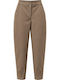 Pantaloni Dama Din Material Culoarea Tutunului
