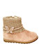 Kids Beige Ankle Boots