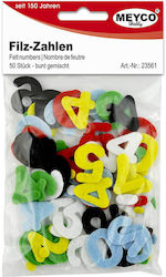 Felt Numbers 50 Pieces 25 Mm