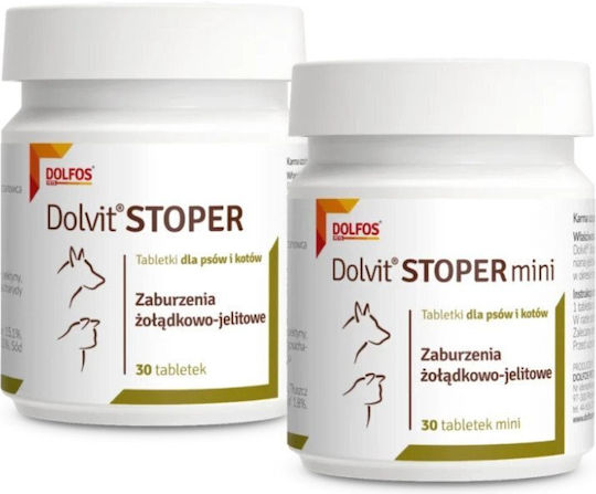 Dolfos Dolvit Probiotics for Dogs and Cats Tablets 30 Tabs for Gastrointestinal Disorders
