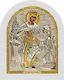 Silver Icon 15x18 Saint Catherine Me40-127l