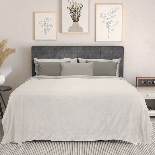 Lino Home Hare Double Blanket 200x220cm Cream