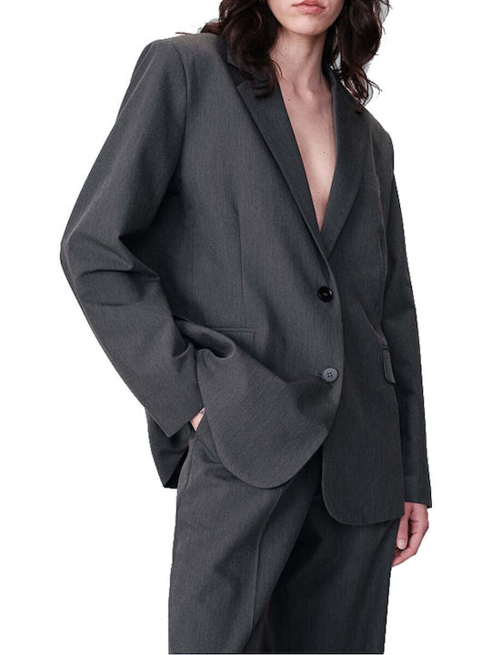 Grace & Mila Grey Women's Blazer, Anthracite