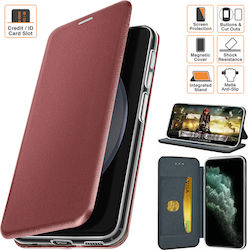 Husă Tip Carte Motorola Moto G52 cu Închidere Magnetică, Buzunar pentru Carduri, Funcție Stand, Piele Ecologică, Interior din Microfibră, Culoare Burgundy Husă Tip Carte Motorola Moto G52 cu Închidere Magnetică, Buzunar pentru Carduri, Funcție Stand, Piele Ecologică, Interior din Microfibră, Culoare Burgundy