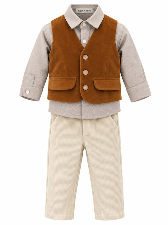 Sugar N Spice Baptism Suit for Boy Multicolour