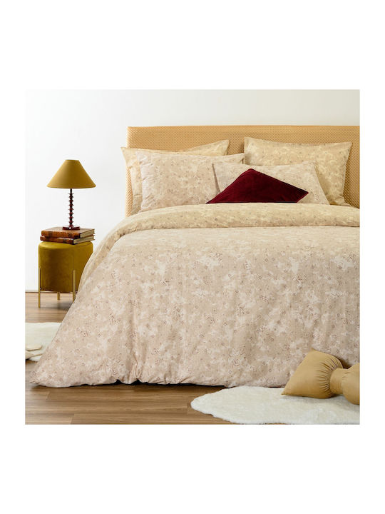 Melinen Single Duvet Set 160x240cm Demi Choco 3...