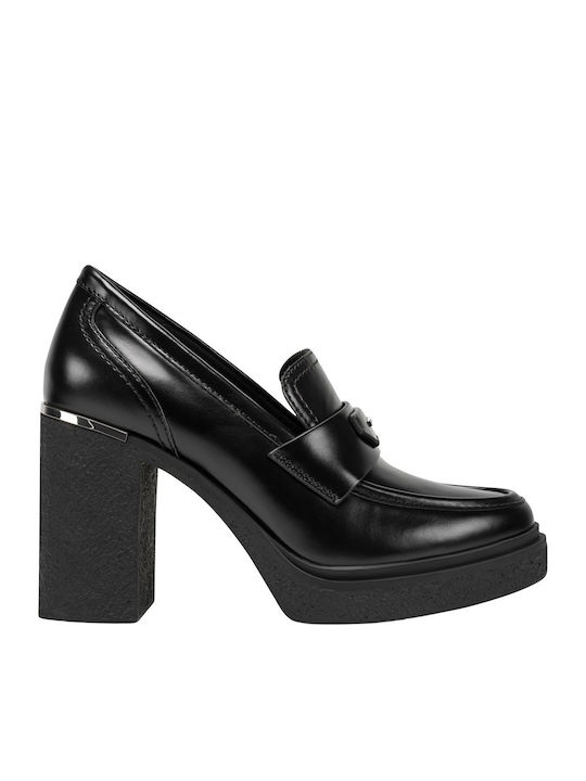 DKNY Heels with Chunky Mid Heel Black