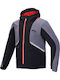 C-5 Men's 4-Season Waterproof Softshell Motorcycle Jacket Black/Grey