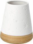 Raeder Christmas Wooden Candlestick White Poetr...