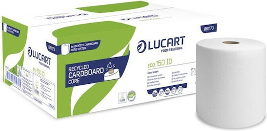 Lucart Επαγγελματικά Ρολά 2 Φύλλων & 150m Λευκά 6τμχ