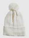 Women's Knitted Beanie in White