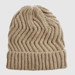 Verde Women's Knit Beanie in Beige