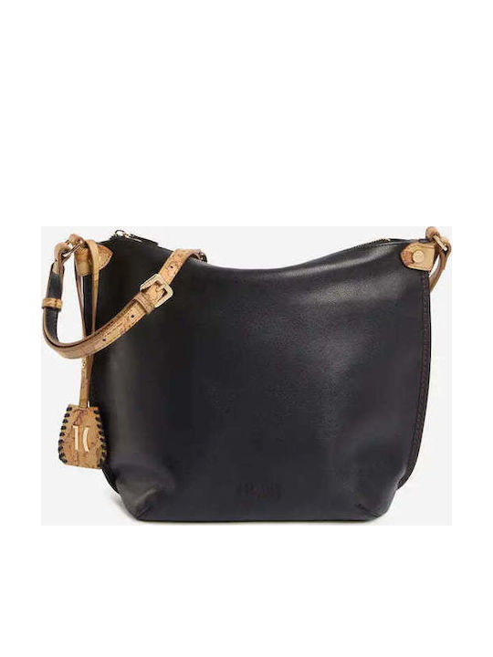 Black Leather Women's Shoulder / Crossbody Bag