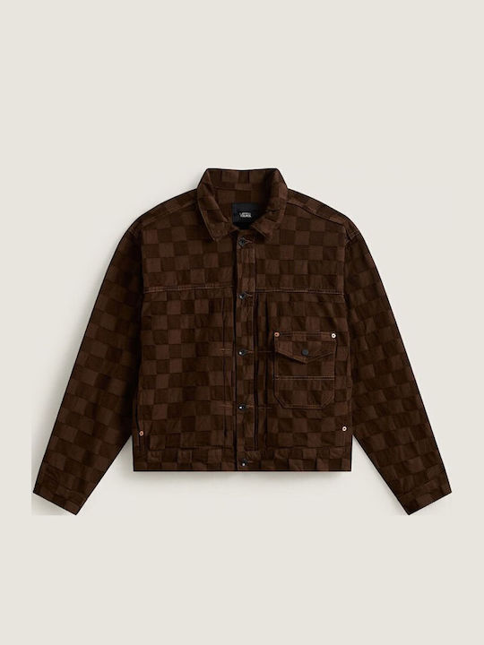 Check 5 Checkerboard Denim Jacket Demitasse