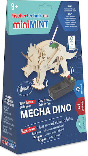Παιχνίδι Κατασκευών Ξύλινo Mecha Dino για Παιδιά 8+ Ετών