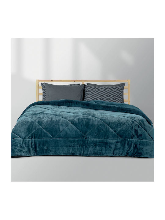 Lino Home Double Sherpa Comforter 220x220cm Erb...