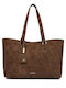 Women's Shopper Bag Suede Brown