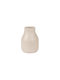Estia Decorative Ceramic Vase Ecru 10.3x10.3xH14.5cm