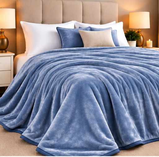 Decotelia Double Blanket 220x240 cm Blue