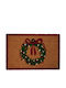 K-m Wreath Coconut Coir Entrance Mat Beige 40x60cm