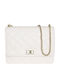 Leather Women's Flap Bag Beige