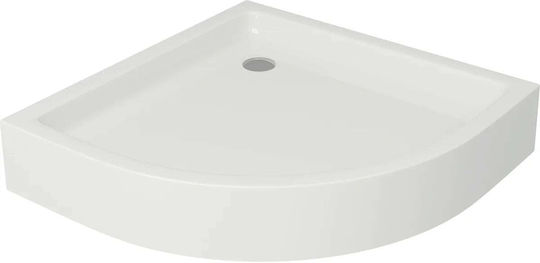 Cersanit Semicircular Porcelain Shower Tray 90x90cm