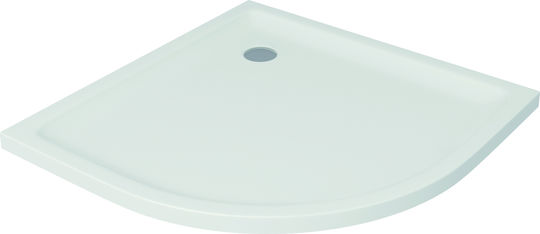 Cersanit Semicircular Porcelain Shower Tray 90x90cm
