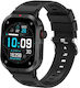 46mm Smartwatch με Παλμογράφο (Μαύρο)