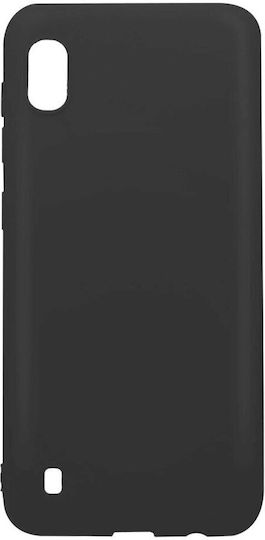 Lemontti Silky Силиконов Калъф за Samsung Galaxy A10 Черен