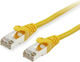 Equip S/FTP Cat.6a (Gigabit) Ethernet Network Cable 25m Yellow